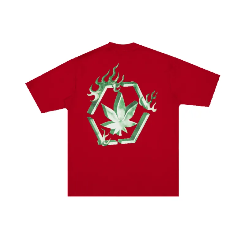 [KVIN PROMO] Golden Jade : Genetic Hexagon Jade Tee Red sold by Stone & Co.
