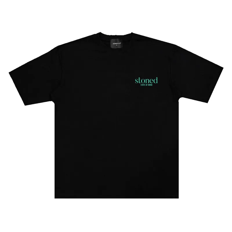 Stoned Originals : Basic Logo Tee Black Tiffany sold by Stone & Co.