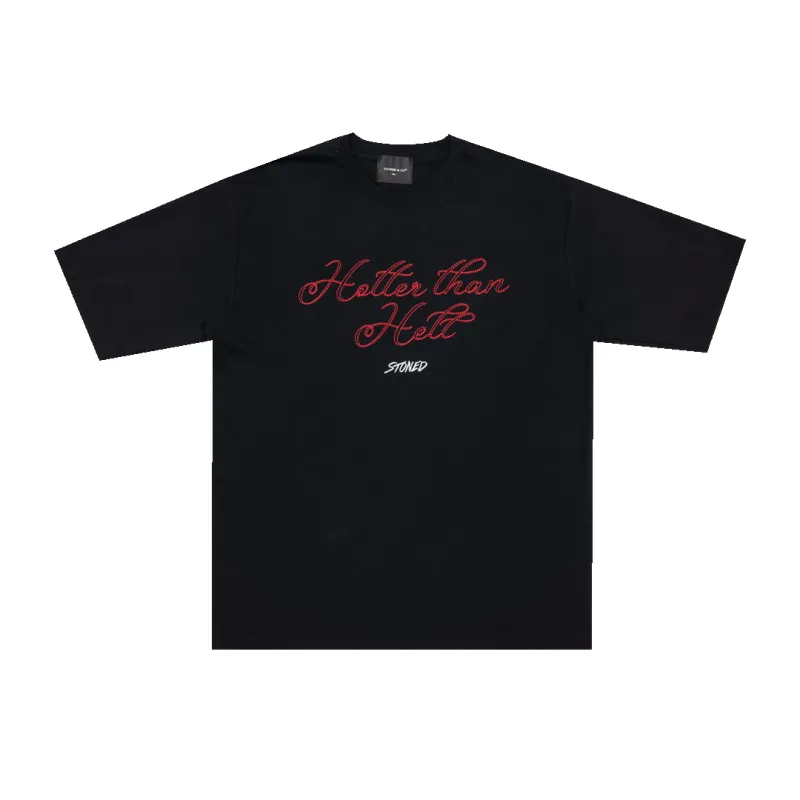 Stoned x Ms Puiyi : Hotter Than Hell Tshirt Black sold by Stone & Co.