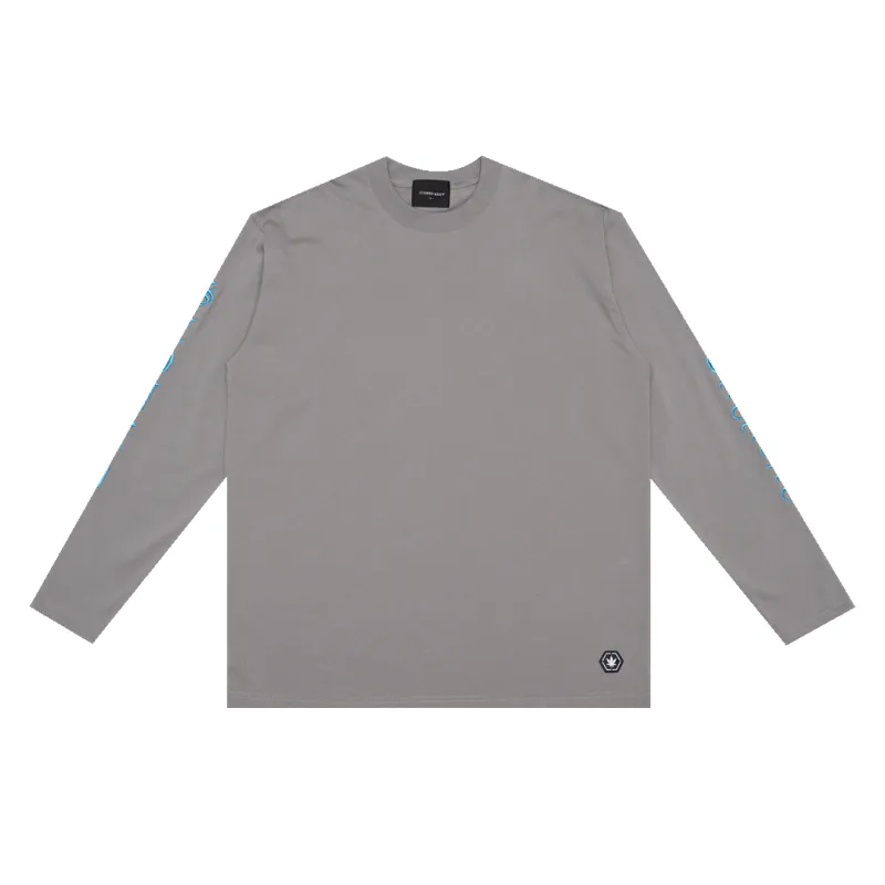 WBB25 : Letter L/S Tee Grey sold by Stone & Co.