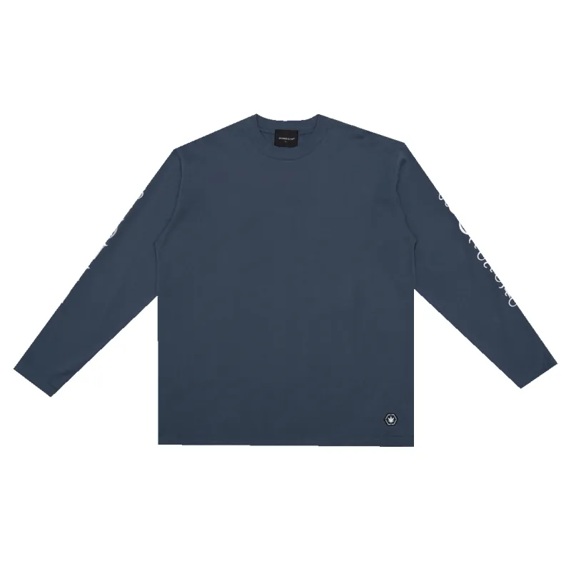 WBB25 : Letter L/S Tee Navy sold by Stone & Co.