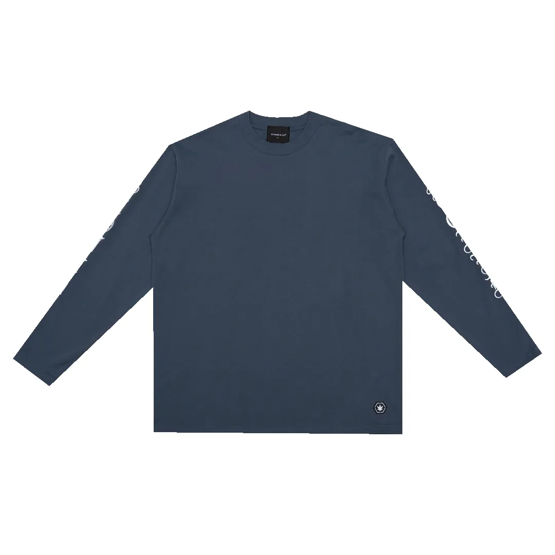 WBB25 : Letter L/S Tee Navy sold by Stone & Co.