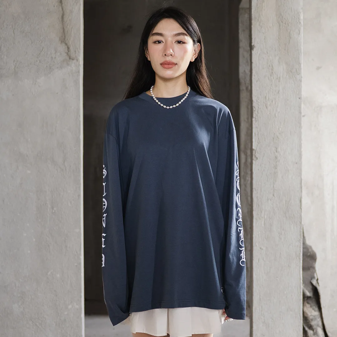 WBB25 : Letter L/S Tee Navy sold by Stone & Co. product image thumbnail 2
