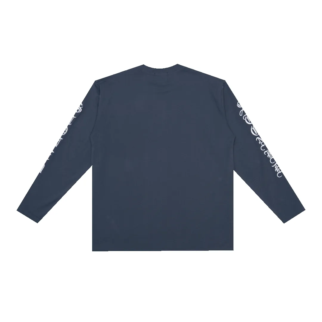 WBB25 : Letter L/S Tee Navy sold by Stone & Co. product image thumbnail 3