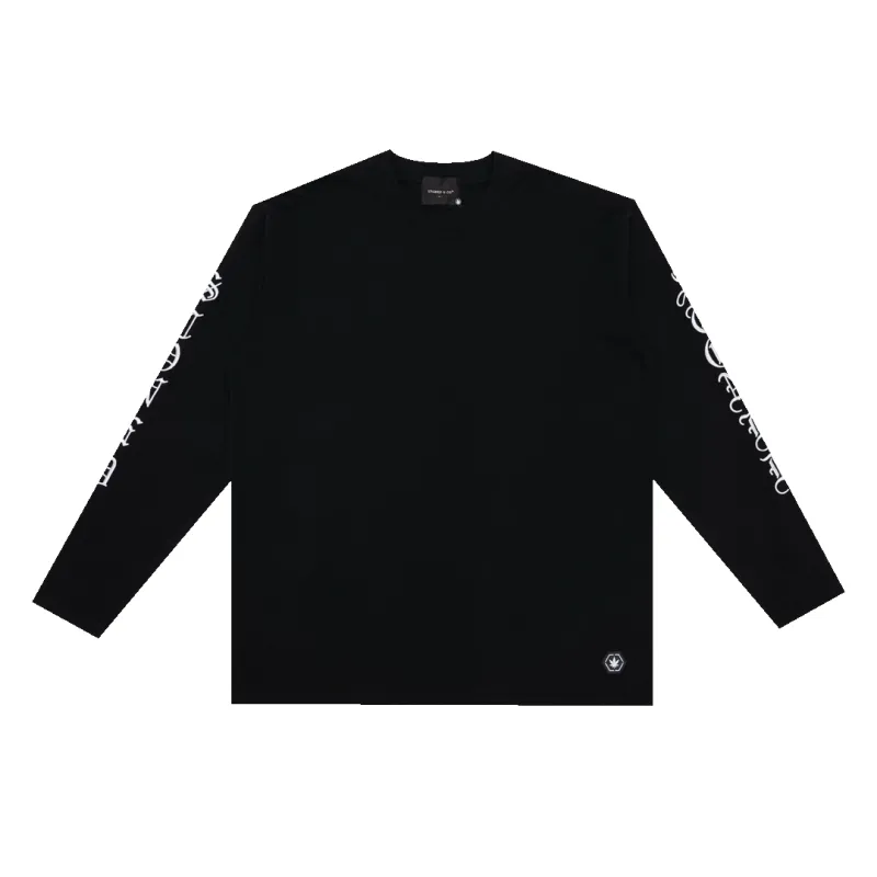 WBB25 : Letter L/S Tee Black sold by Stone & Co.