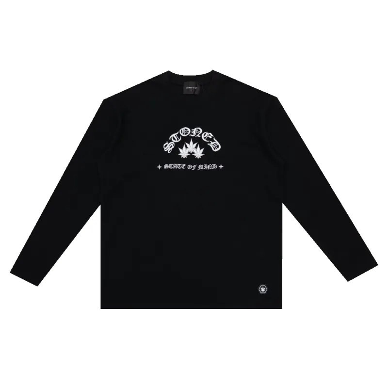 WBB25 : Waffle L/S Tee Black made by Stone & Co.