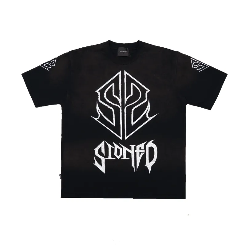 [KVIN PROMO] WBB25 : SS Metal Tee Washed Black made by Stone & Co.