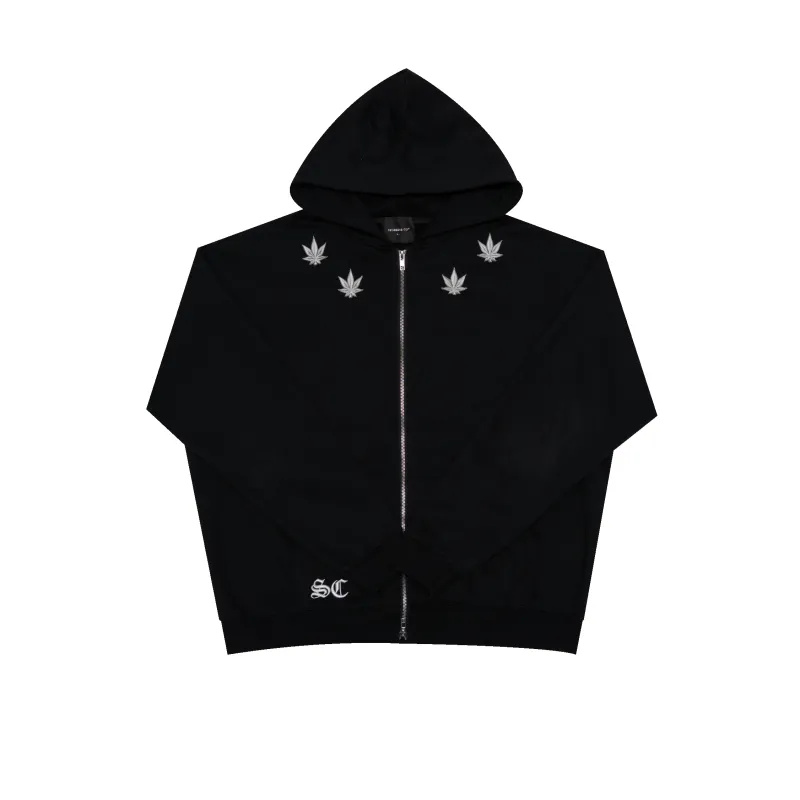 WBB25 : Quad Zipped Up Hoodie Black sold by Stone & Co.