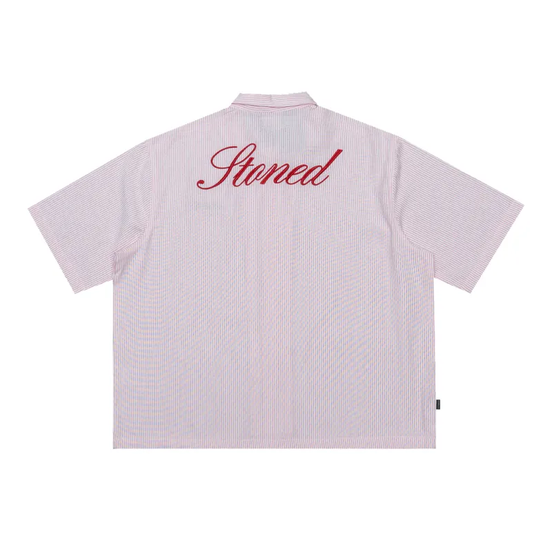EOT : Stripe Shirt S/S Pink sold by Stone & Co.