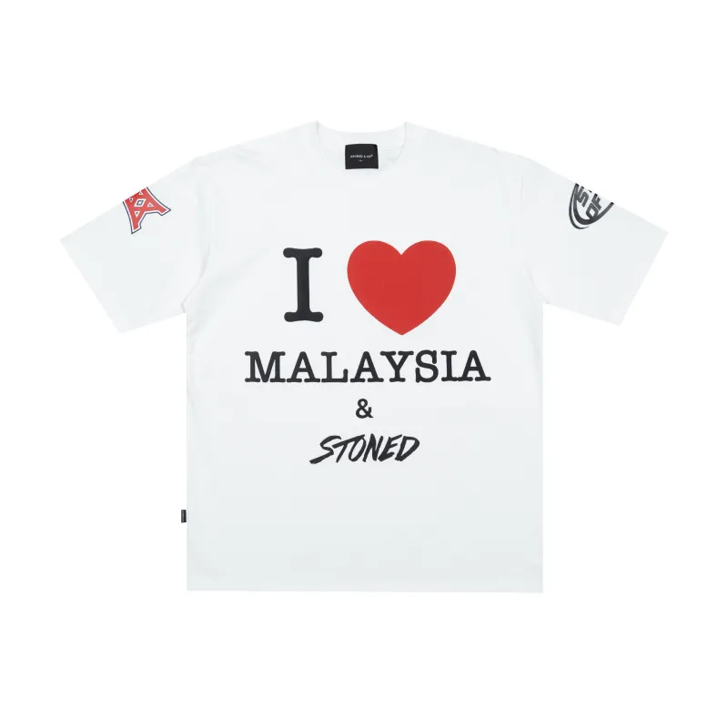 EOT : I Love Malaysia Tee White sold by Stone & Co.