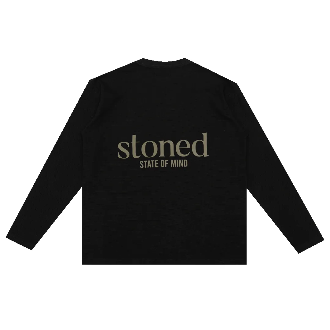 Originals V2 : Waffle L/S Tee Black sold by Stone & Co. product image thumbnail 3