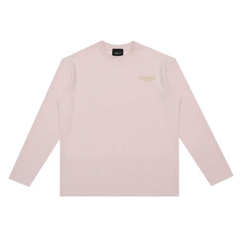 Originals V2 : Waffle L/S Tee Pink sold by Stone & Co.
