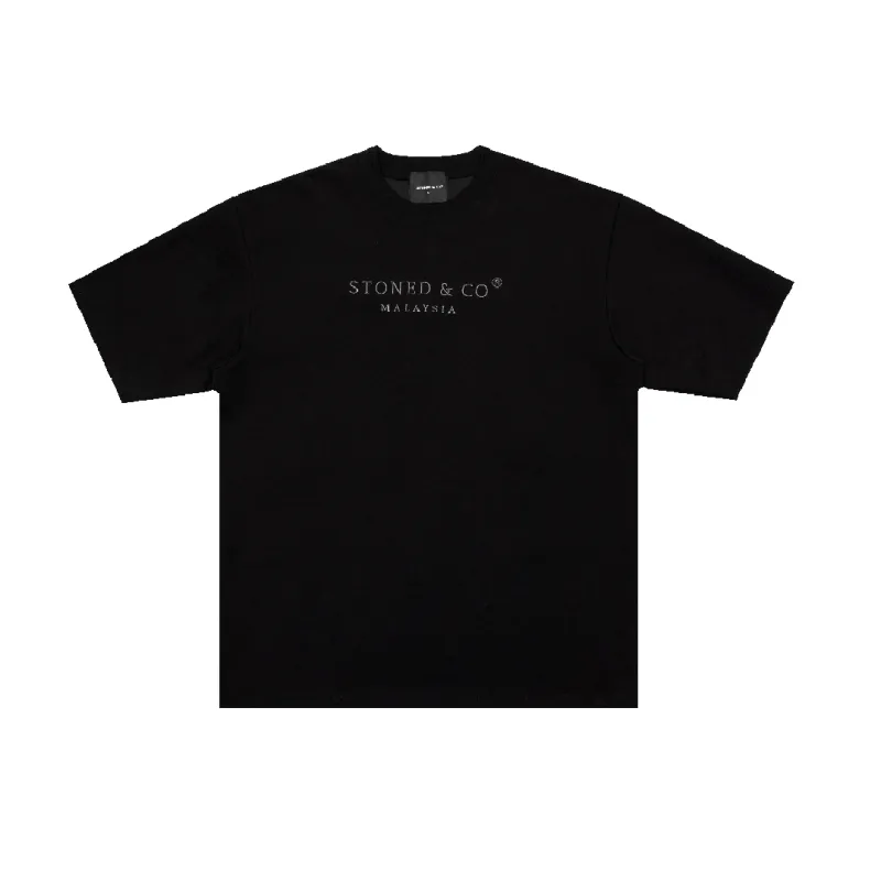 Milestoned : Signature Tee Black sold by Stone & Co.