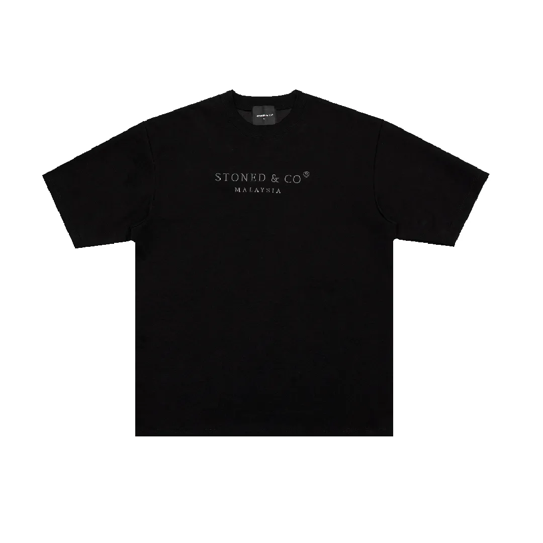 Milestoned : Signature Tee Black sold by Stone & Co.