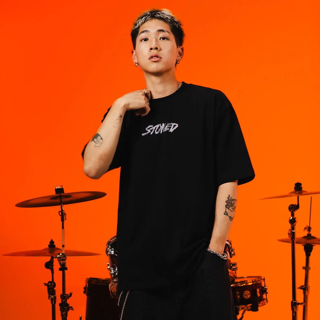 Milestoned : Genetic Rhinestone Tee Black sold by Stone & Co. product image thumbnail 4