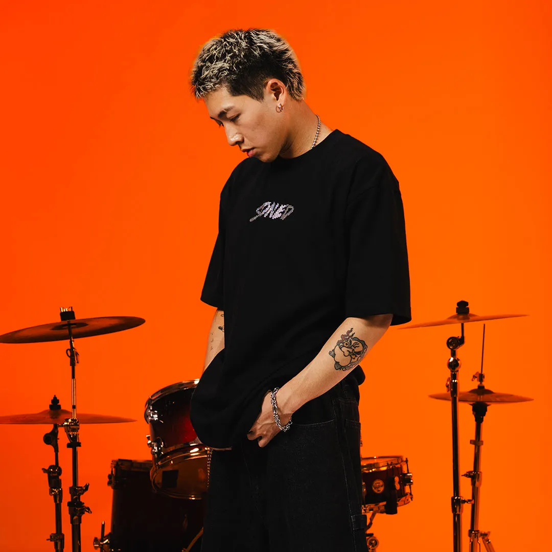 Milestoned : Genetic Rhinestone Tee Black sold by Stone & Co. product image thumbnail 5