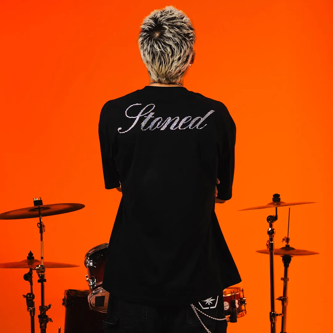 Milestoned : Genetic Rhinestone Tee Black sold by Stone & Co. product image thumbnail 2