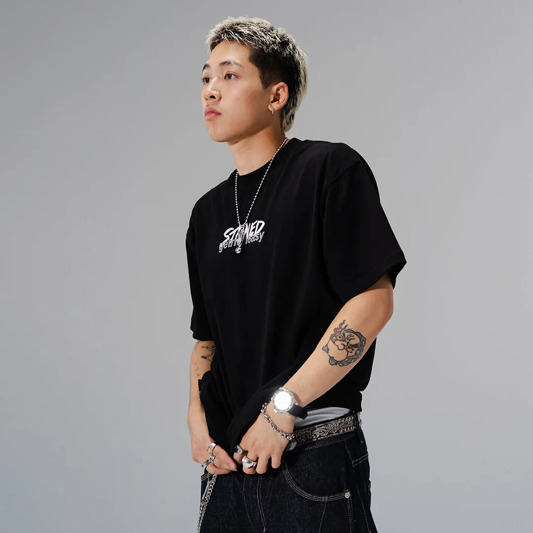 Stoned x GRE : Genetic Original Logo Tee Black sold by Stone & Co. product image thumbnail 5