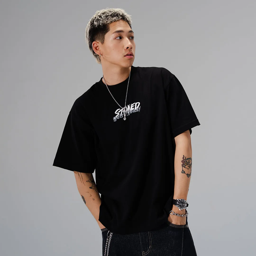 Stoned x GRE : Genetic Original Logo Tee Black sold by Stone & Co. product image thumbnail 4