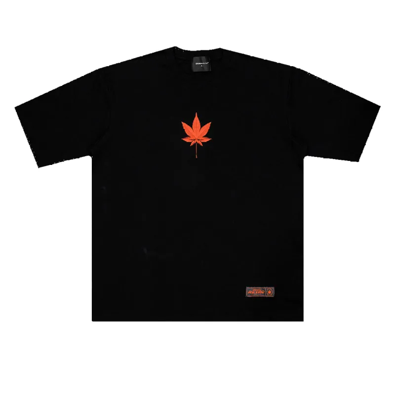 Stoned Retro : Maple Tee Black sold by Stone & Co.
