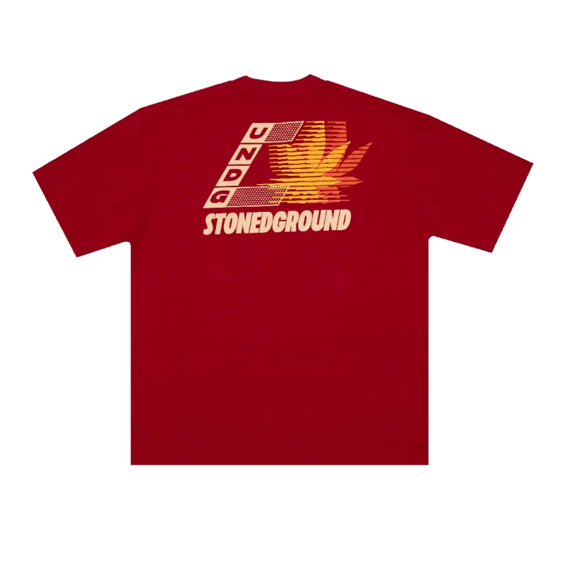 Stonedground : Sprint Logo Tee Red made by Stone & Co.