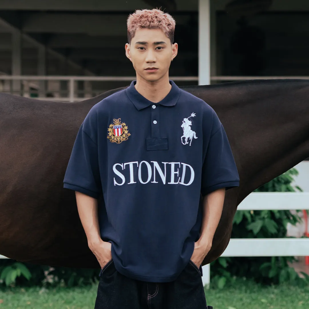 Dark Horse : Represent Polo Navy sold by Stone & Co. product image thumbnail 2