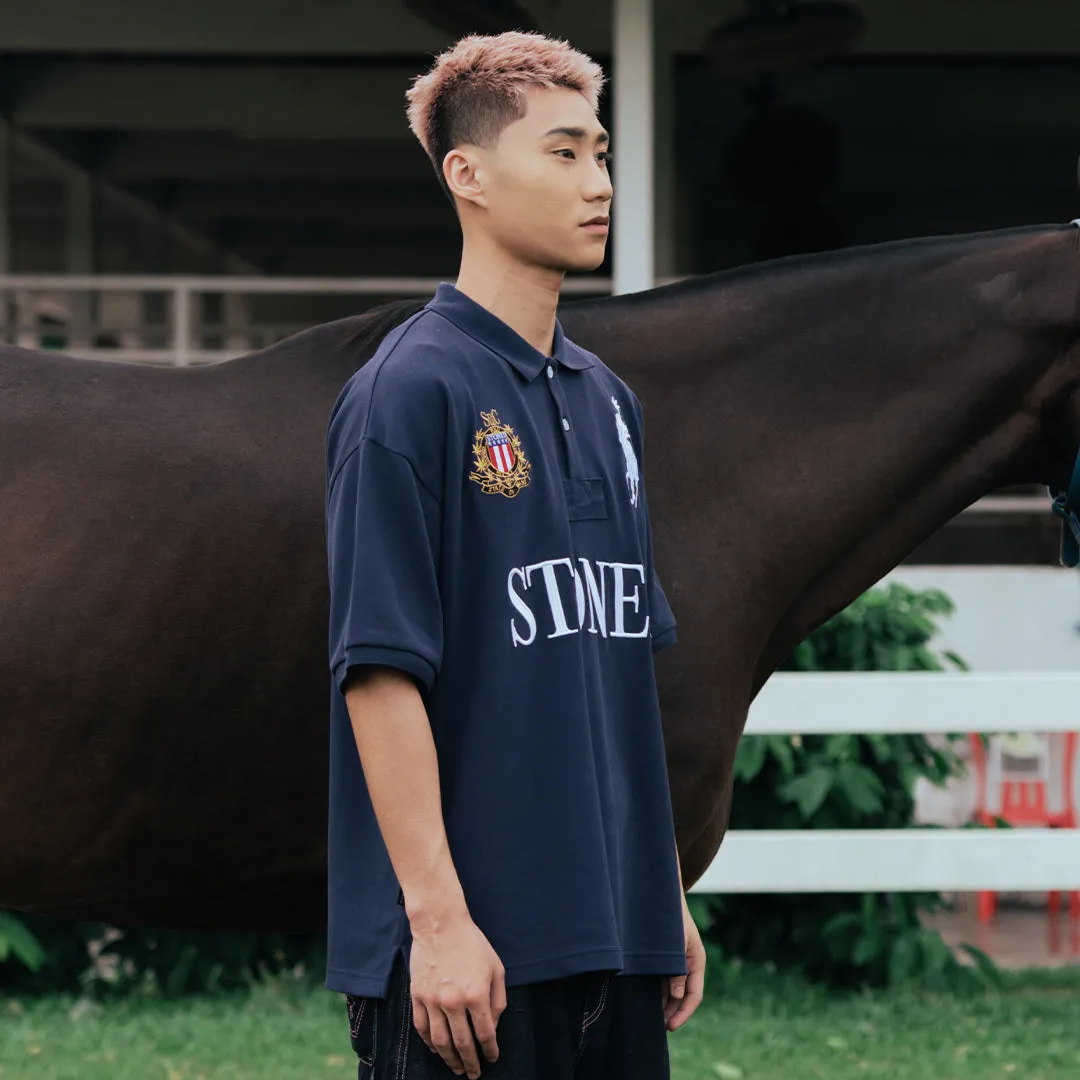 Dark Horse : Represent Polo Navy sold by Stone & Co. product image thumbnail 4