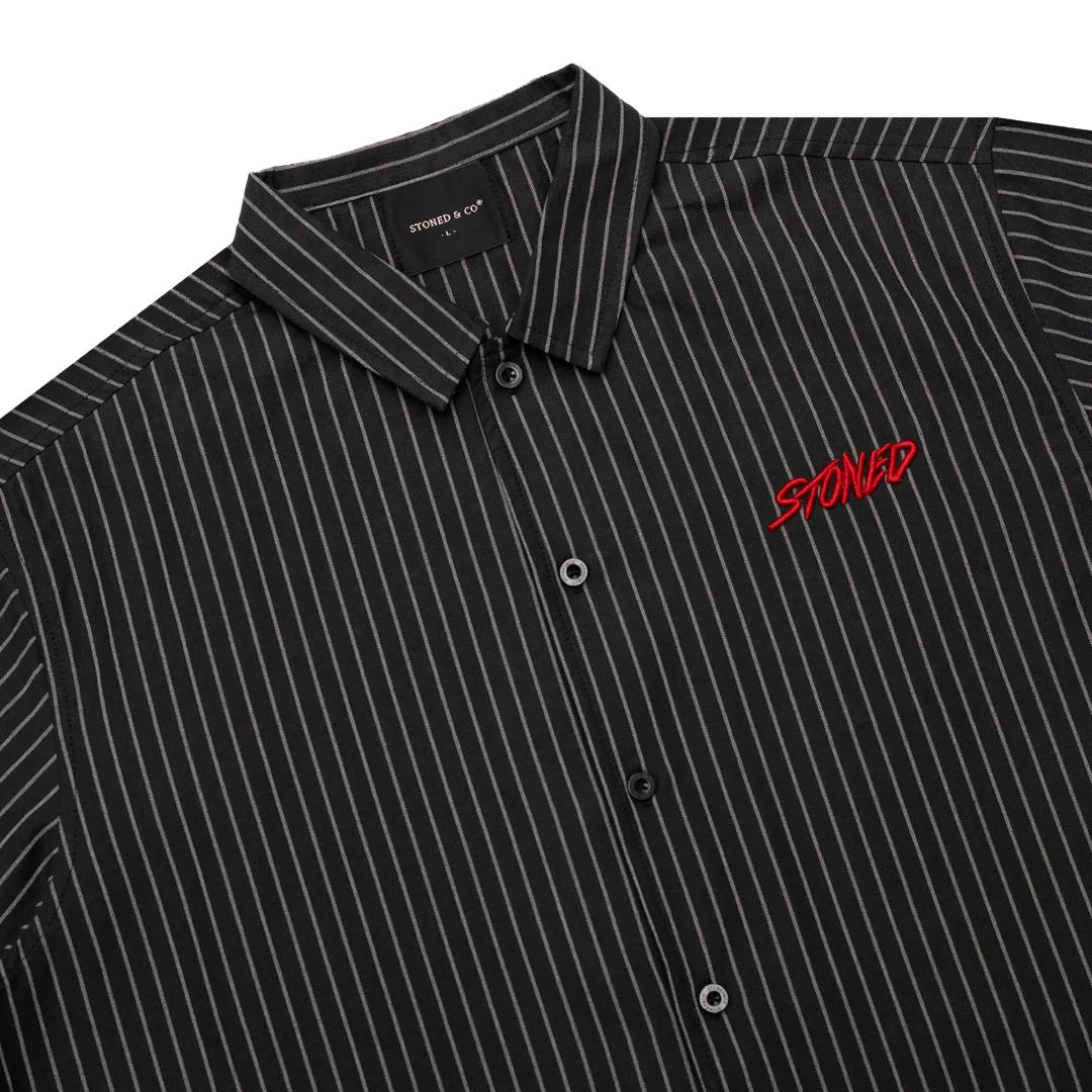 Dark Horse : Stripe Shirt S/S Black sold by Stone & Co. product image thumbnail 5