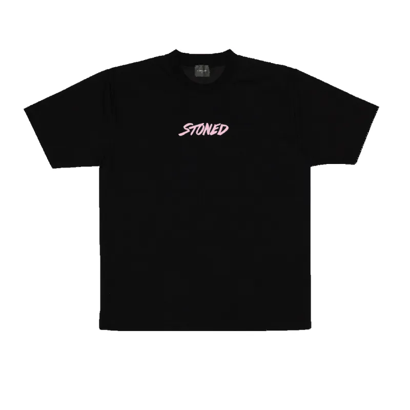 Colours : Genetic Hexagon Tee Black Pink sold by Stone & Co.