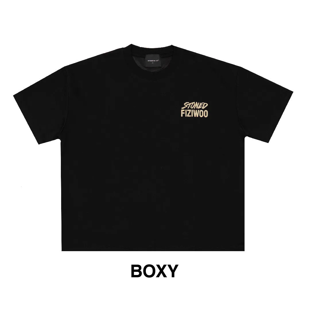 Stoned x Fiziwoo : Tshirt Black sold by Stone & Co. product image thumbnail 3