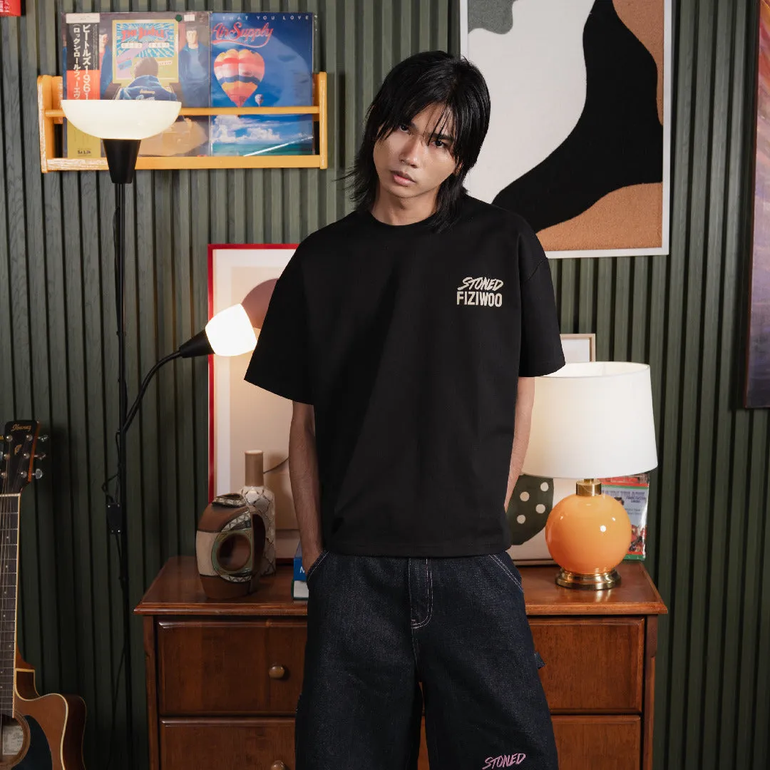 Stoned x Fiziwoo : Tshirt Black sold by Stone & Co. product image thumbnail 4