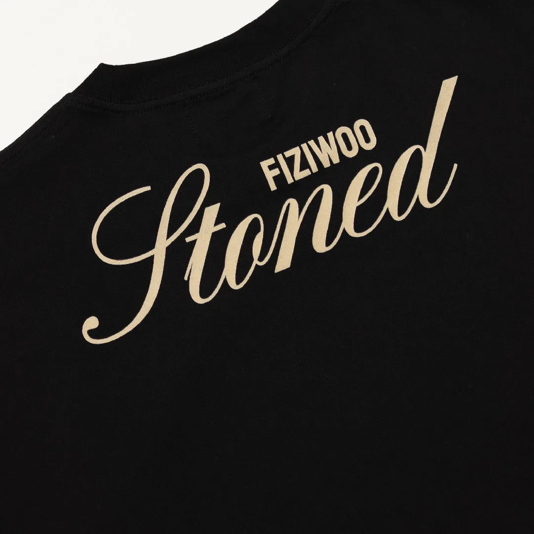 Stoned x Fiziwoo : Tshirt Black sold by Stone & Co. product image thumbnail 5