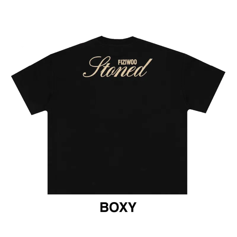 Stoned x Fiziwoo : Tshirt Black made by Stone & Co.