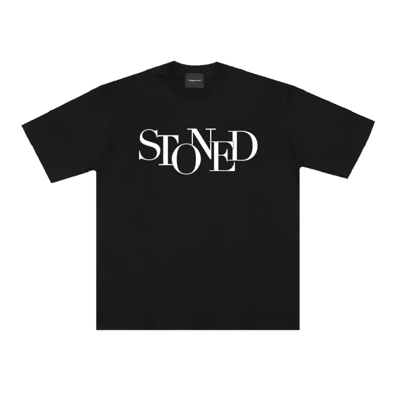 Stoned : Finish Logo Tee Black made by Stone & Co.