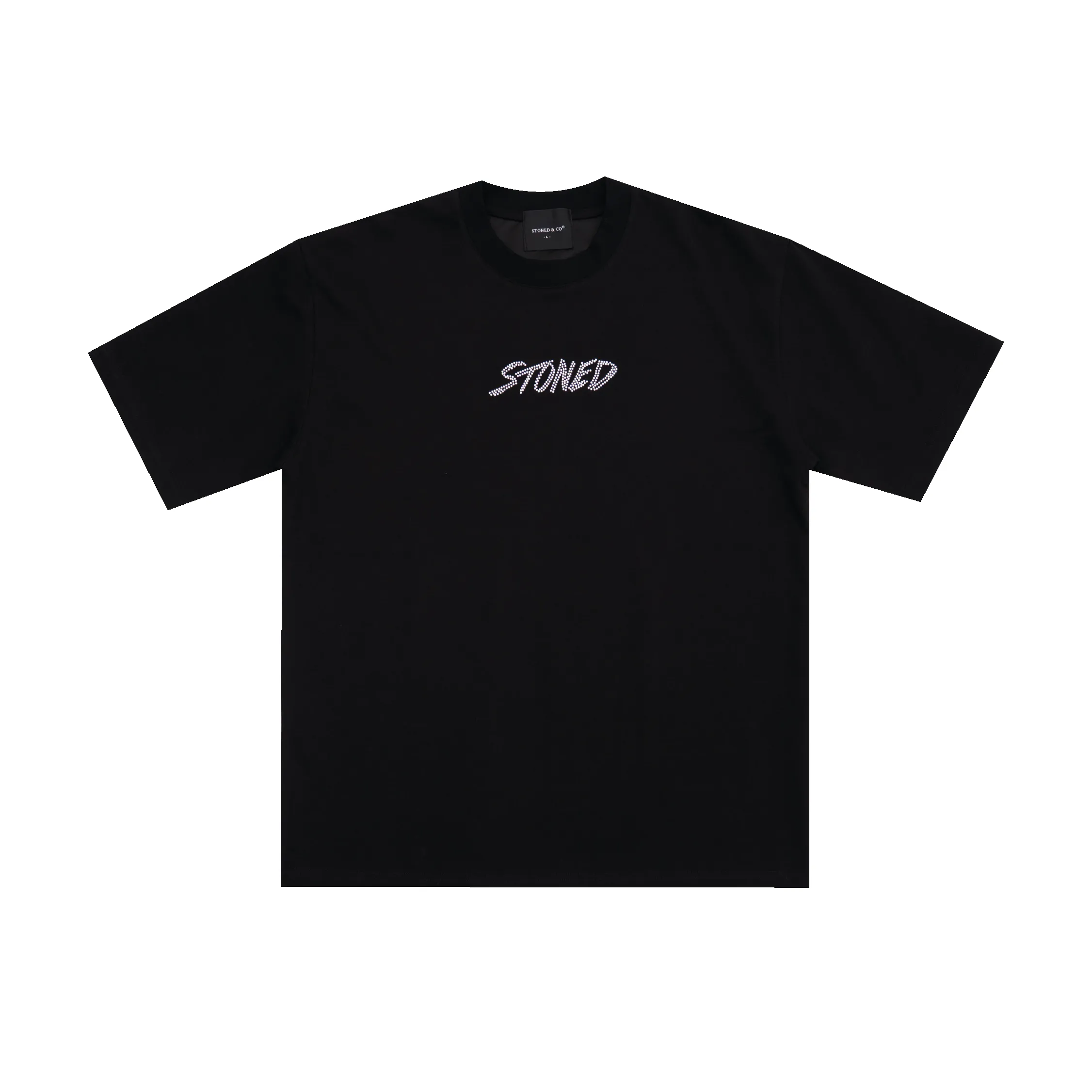 ATC : Genetic Hexagon Rhinestone Tee Black sold by Stone & Co.