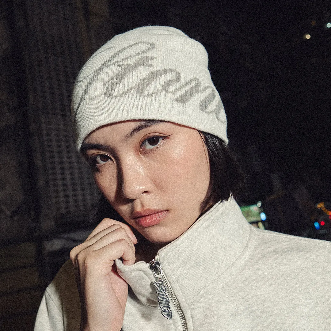 ATC : Cursive Beanie White sold by Stone & Co. product image thumbnail 2