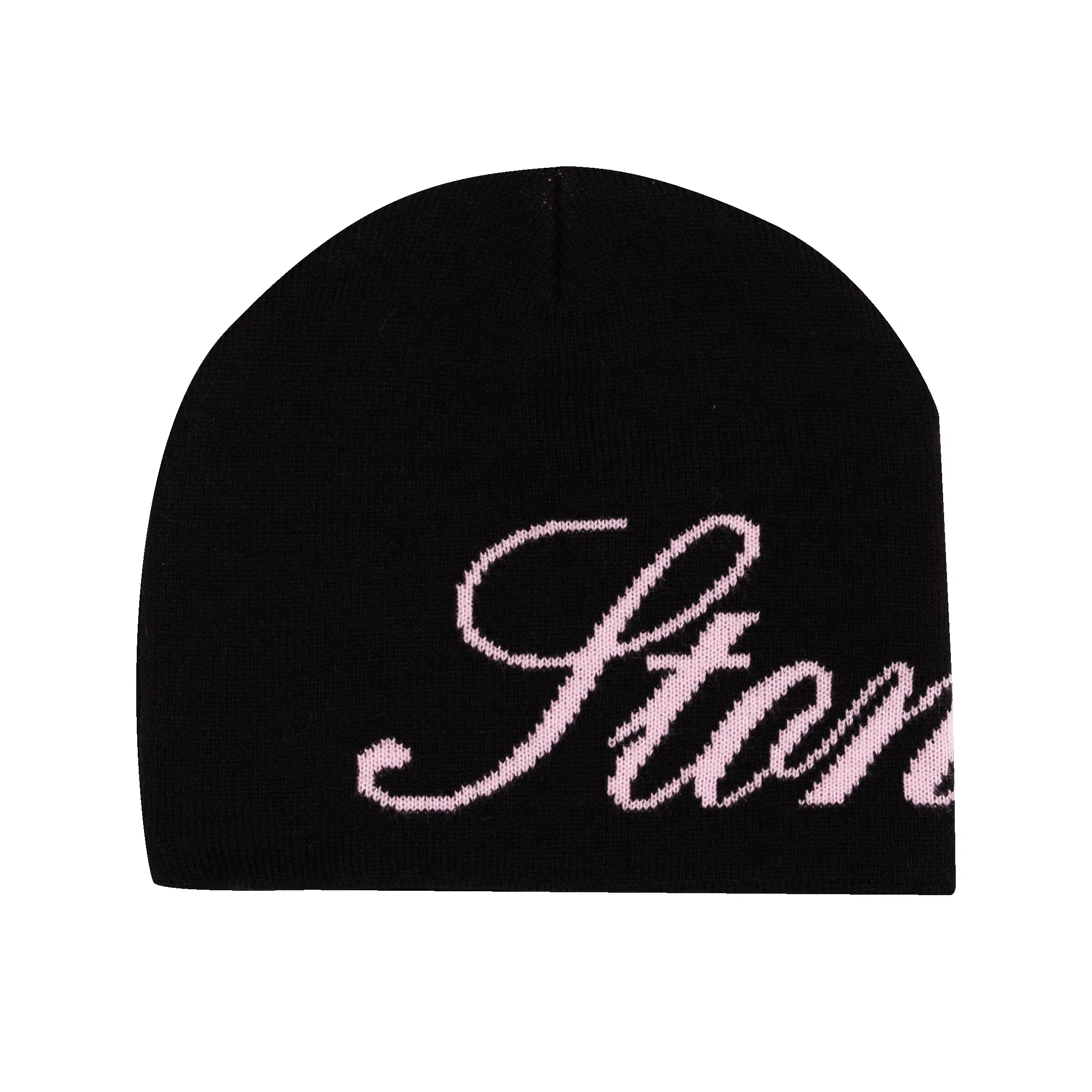 ATC : Cursive Beanie Black Pink sold by Stone & Co.