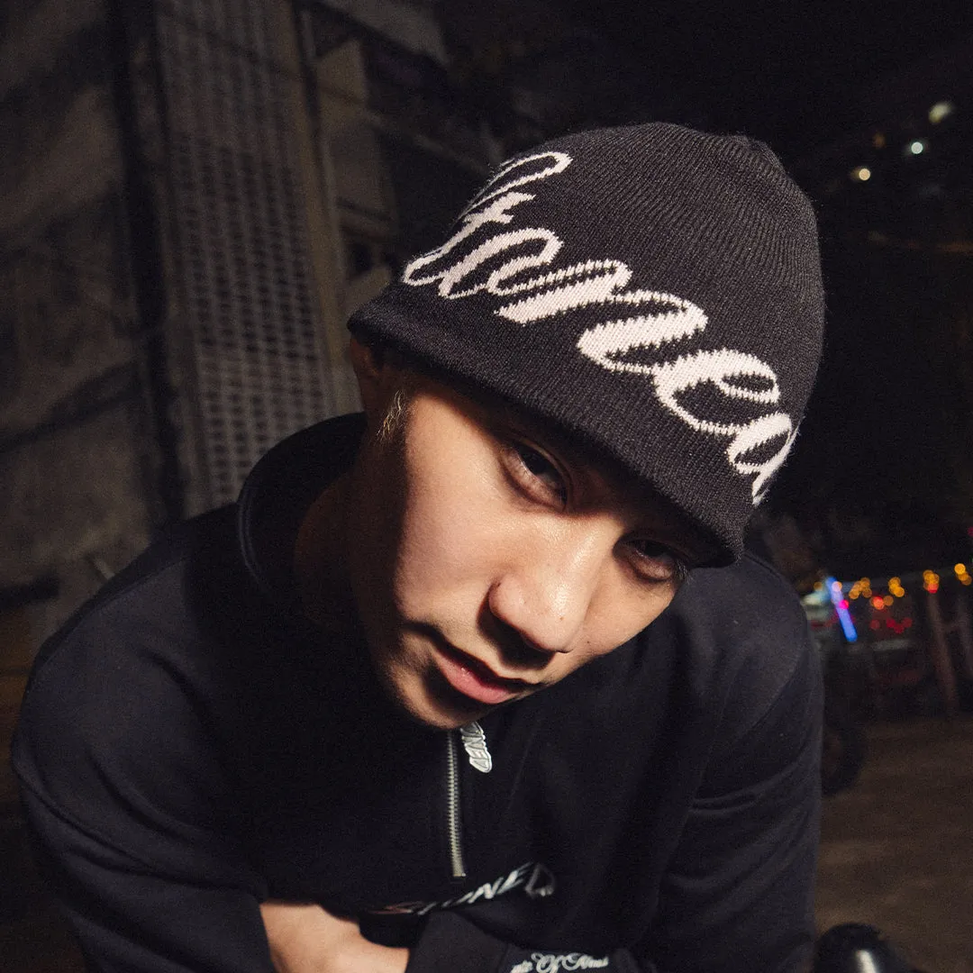 ATC : Cursive Beanie Black Pink sold by Stone & Co. product image thumbnail 2