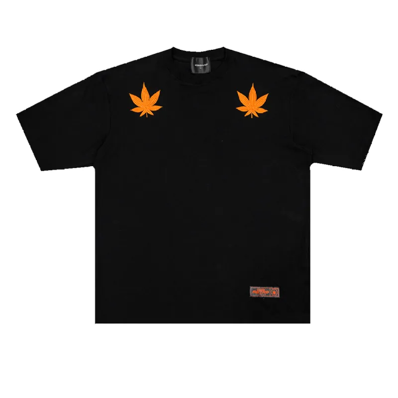Stoned Retro : Maple UIP Tee Black sold by Stone & Co.