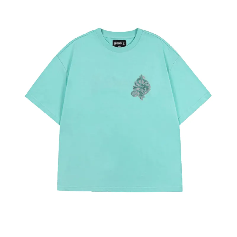 Supplier : Rhinestone Cross Tee 2.0 Blue sold by Stone & Co.