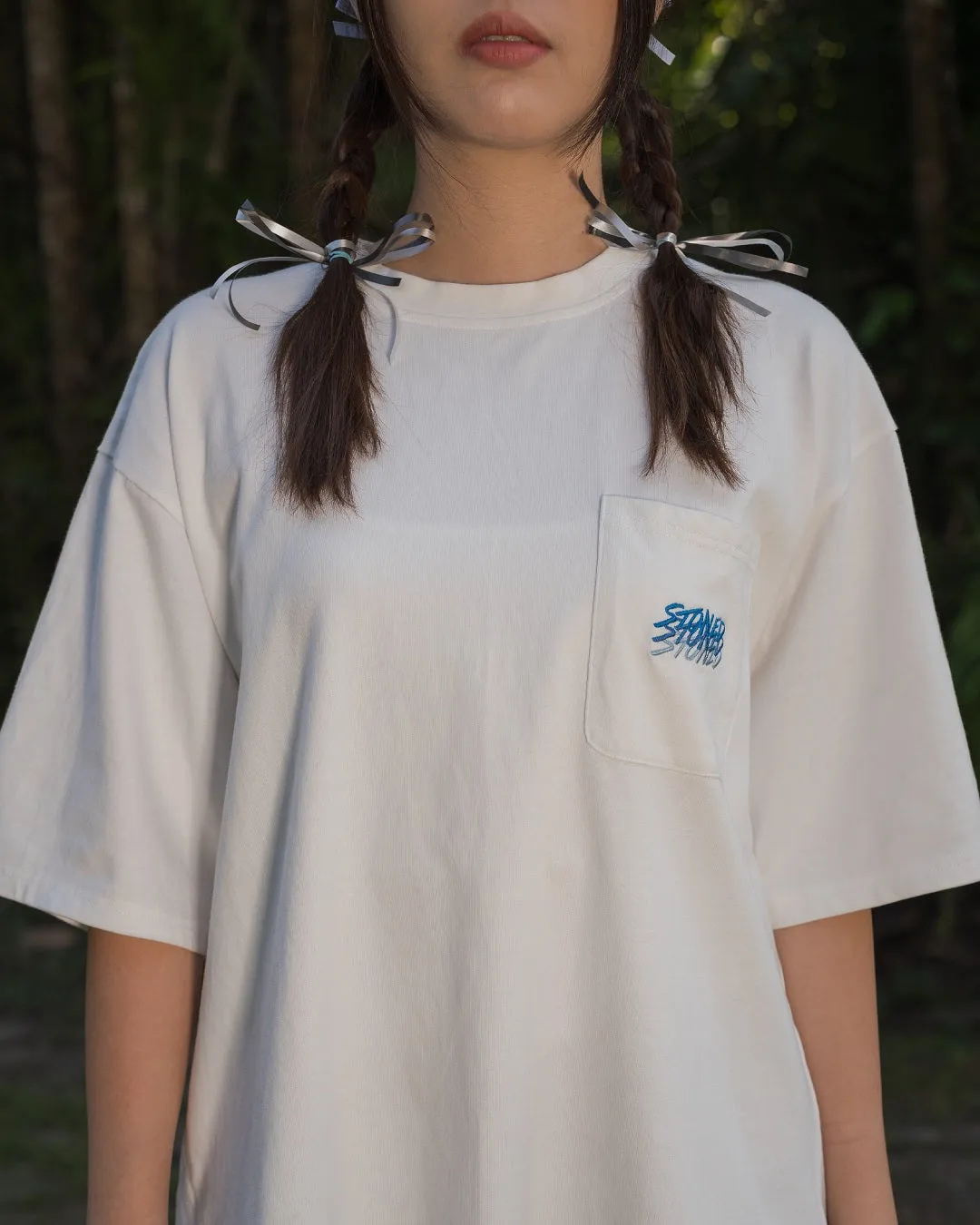 Stoned Originals : Pocket Tee White sold by Stone & Co. product image thumbnail 3