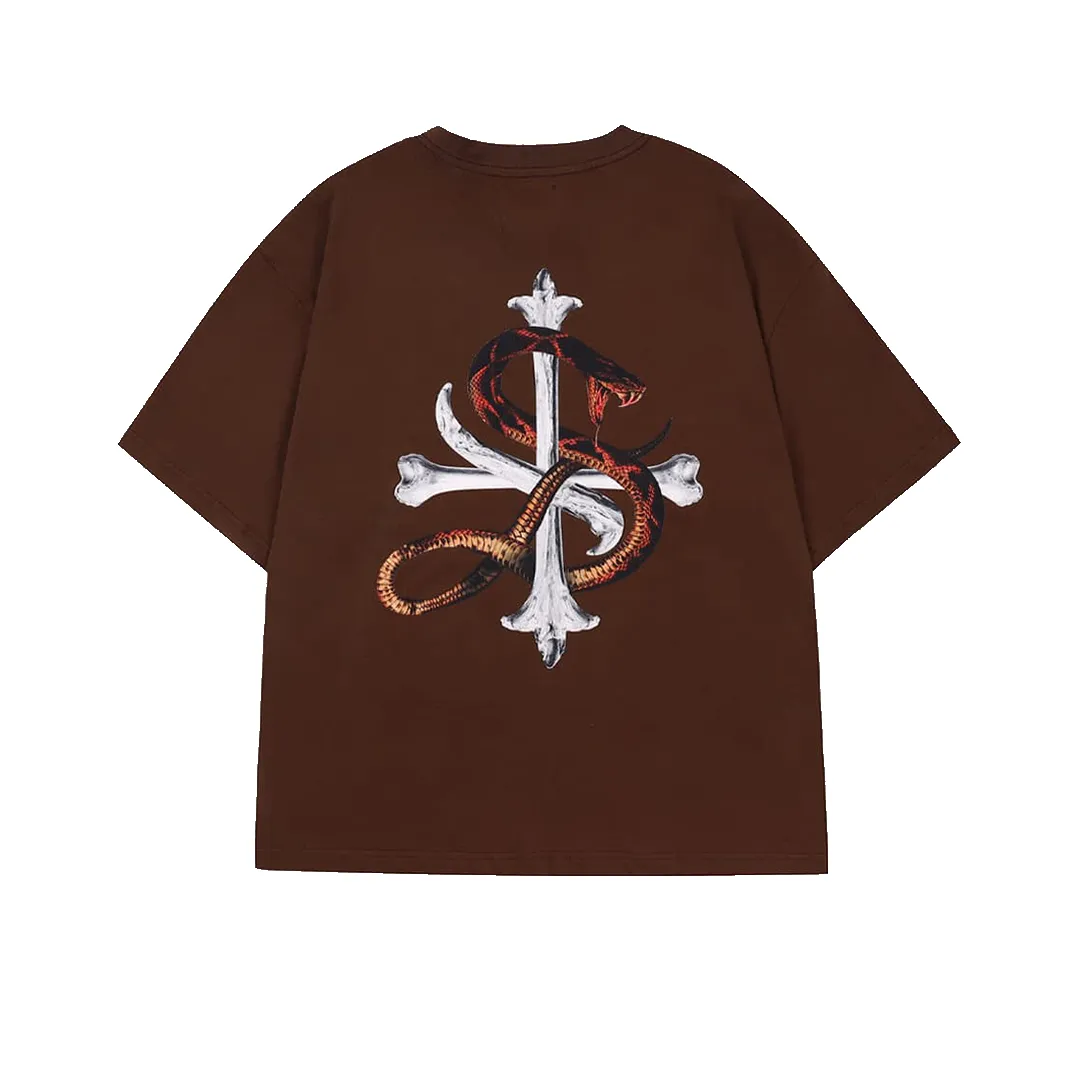 Supplier : Snake Cross Tee Brown sold by Stone & Co. product image thumbnail 2