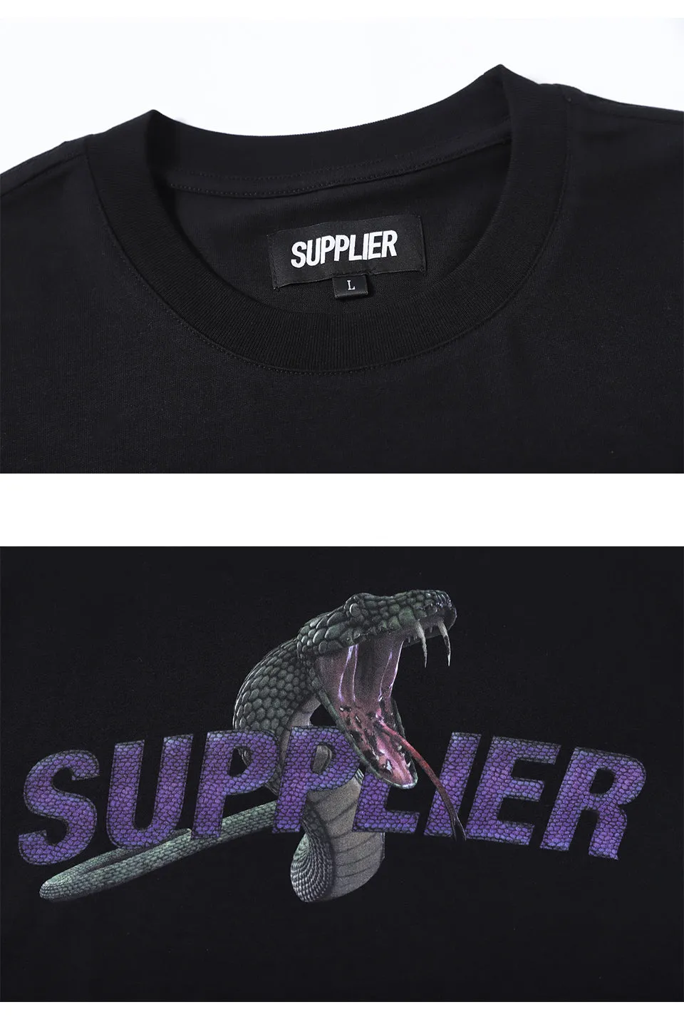 Supplier : Snake Tee Black sold by Stone & Co. product image thumbnail 4