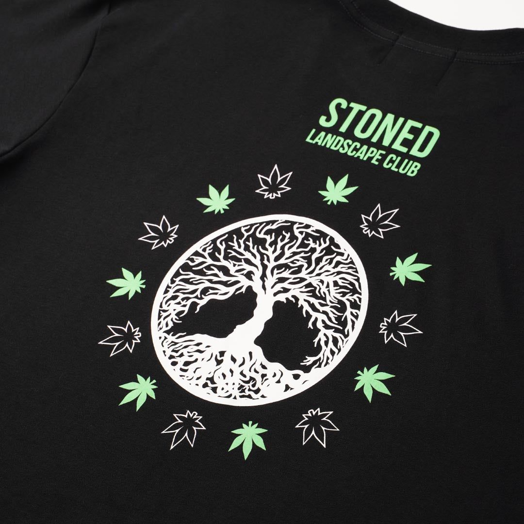 Stoned : Landscape Club Nexus T-Shirt Black sold by Stone & Co. product image thumbnail 3