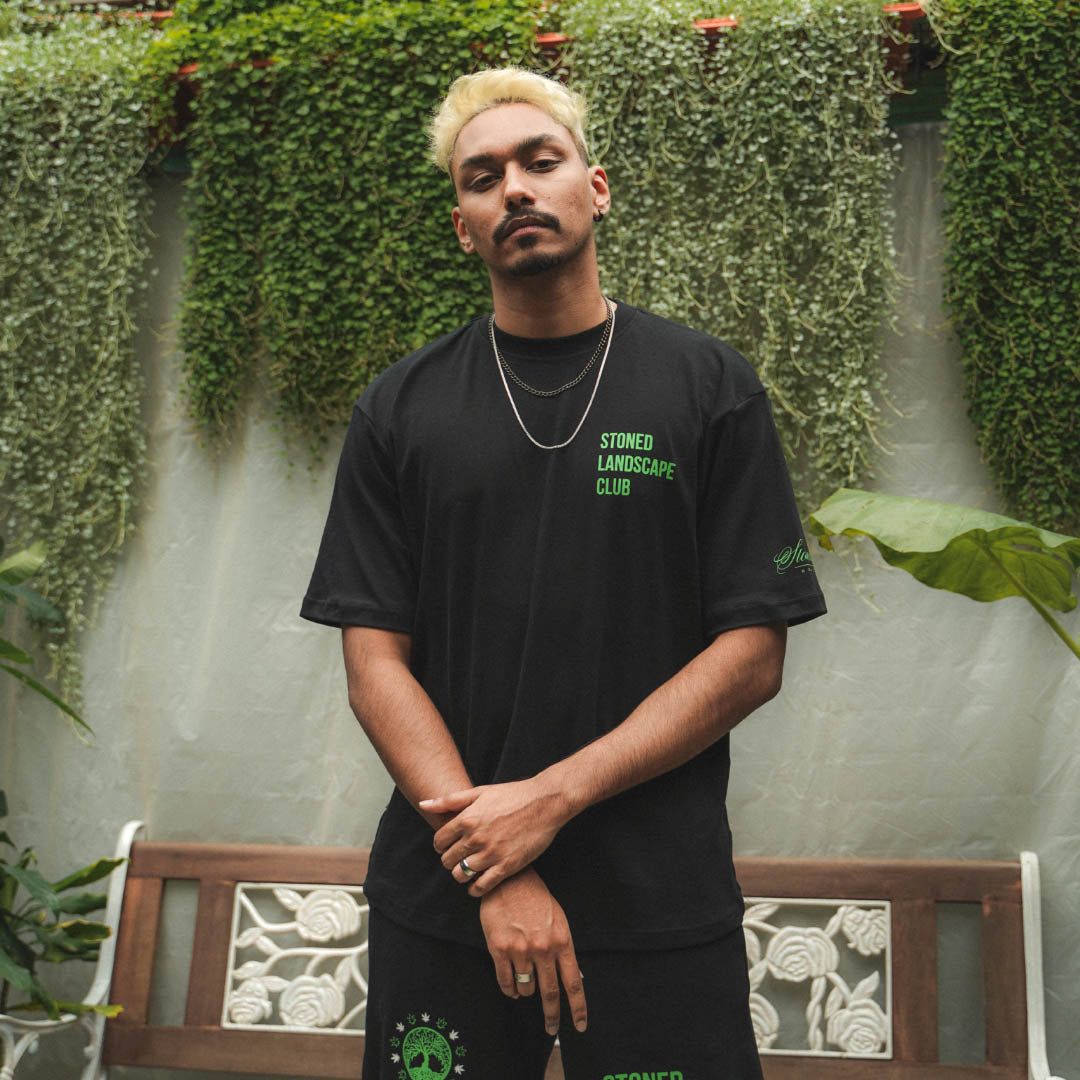 Stoned : Landscape Club Nexus T-Shirt Black sold by Stone & Co. product image thumbnail 6