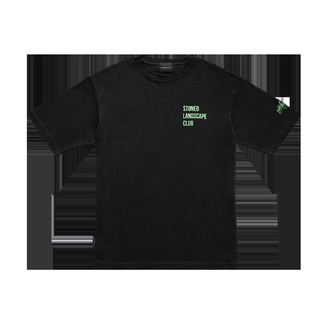 Stoned : Landscape Club Nexus T-Shirt Black sold by Stone & Co. product image thumbnail 2