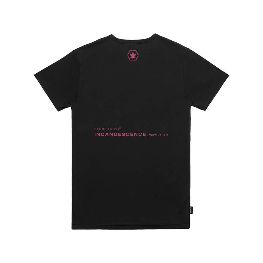INCANDESCENCE NEON PINK TSHIRT BLACK sold by Stone & Co. product image thumbnail 2