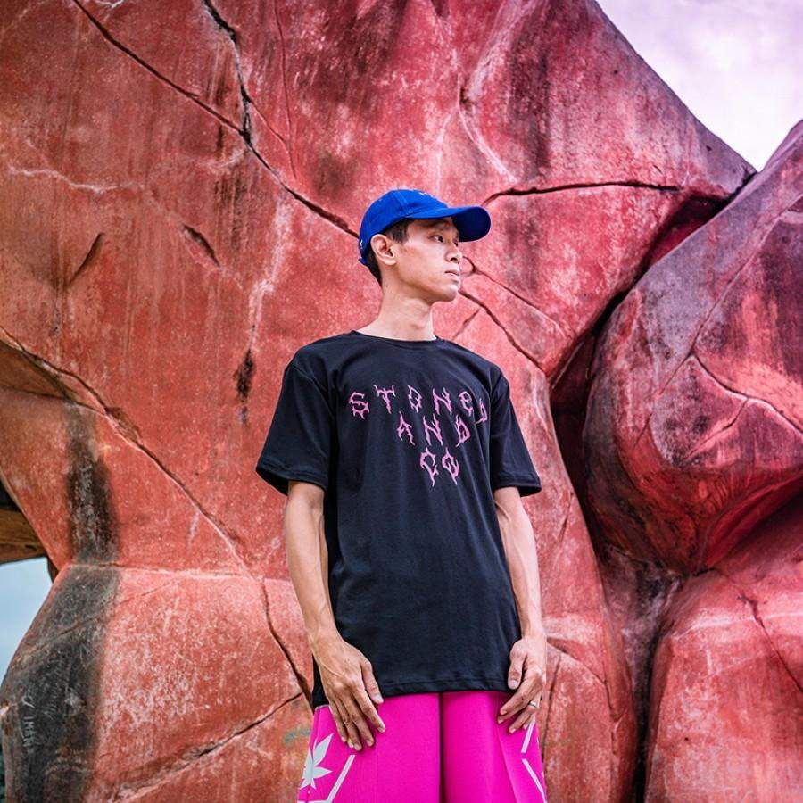 INCANDESCENCE NEON PINK TSHIRT BLACK sold by Stone & Co. product image thumbnail 6