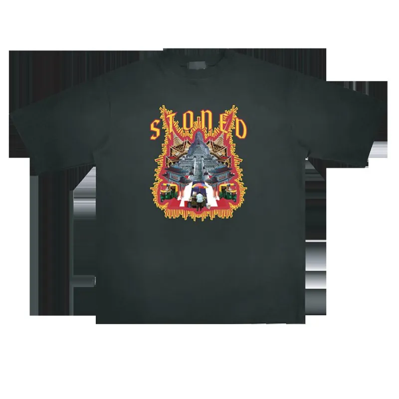 Stoned Journey : Statue Tee Black sold by Stone & Co.
