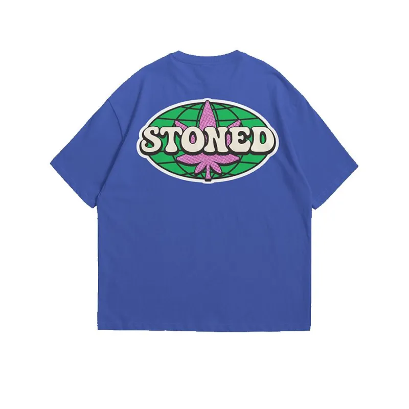 Stoned Future-back : RetroVision Tee Blue sold by Stone & Co.